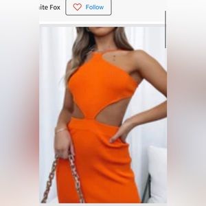 white fox dreaming of you mini dress